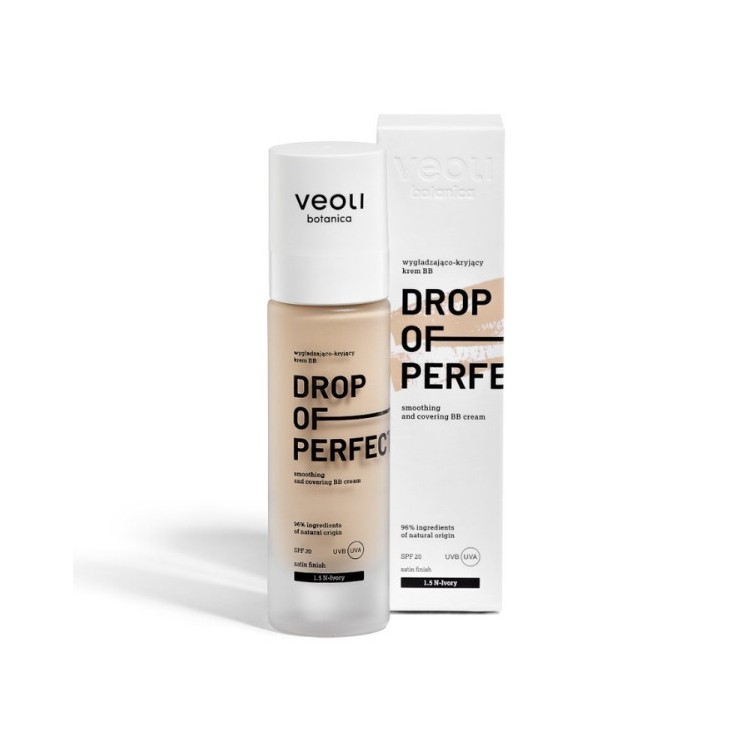 BB крем Veoli Botanica Drop of Perfection SPF20 розгладжує та покриває з легкою формулою /1. 5 / Ivory 30 мл