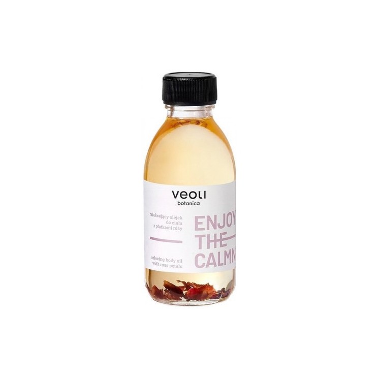 Veoli Botanica Enjoy The Calmness relaksujący Olejek do ciała z płatkami rózy 150 ml