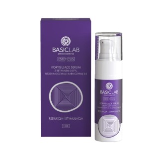 Коригуюча Serum BasicLab Esteticus з ретиналем 0,07%, фітофсінгозином і карнозином 2,0 30 мл