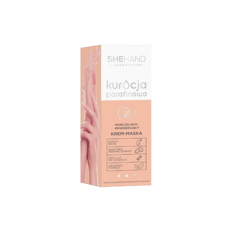 SheHand Kuracja parafinowa nawilżająco-regenerujący Krem-maska do dłoni 75 ml