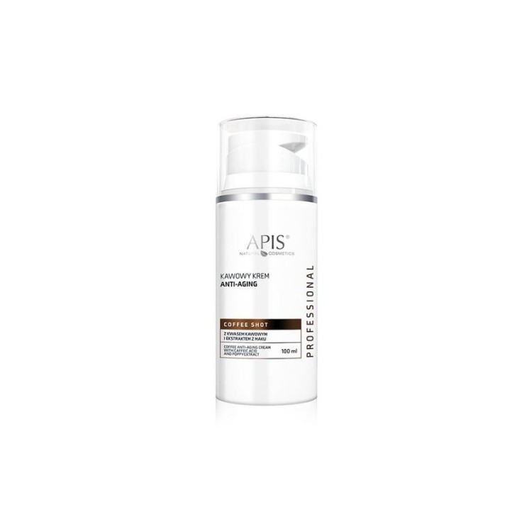 Apis Coffee Shot Kawowy Krem Anti-aging z kwasem kawowym i ekstraktem z maku 100 ml