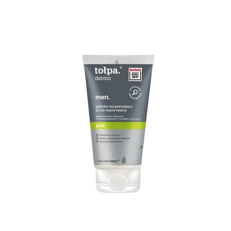 Tołpa Dermo Men. Pure. głęboko oczyszczający Żel do mycia twarzy 150 ml