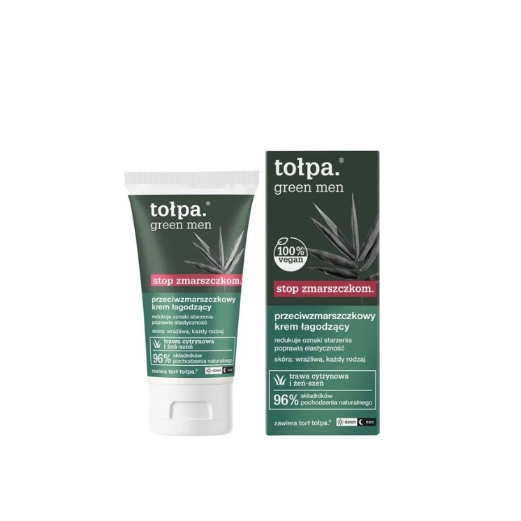Tołpa Green Men stop zmarszczkom. przeciwzmarszczkowy Krem łagodzący 50 ml