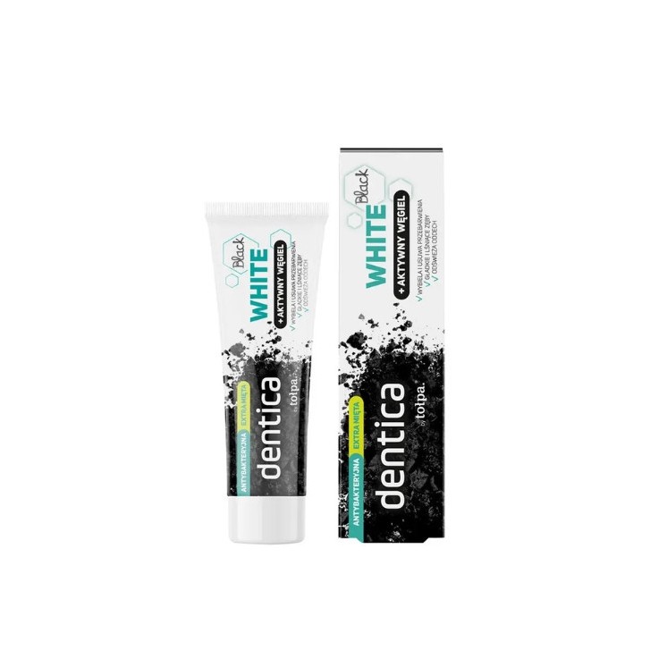 Tołpa Dentica White Pasta do zębów BLACK WHITE 75 ml