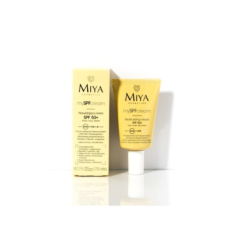 Miya Cosmetics mySPF nawilżający Krem do twarzy, oczu i dekoltu SPF50+ 40 ml