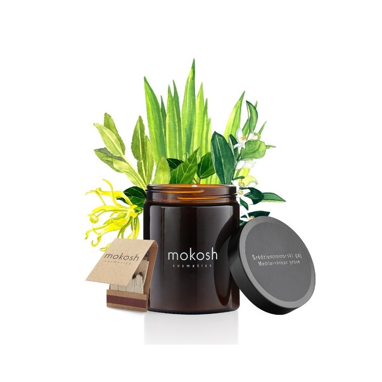 Mokosh plant soy candle Mediterranean grove 140 g