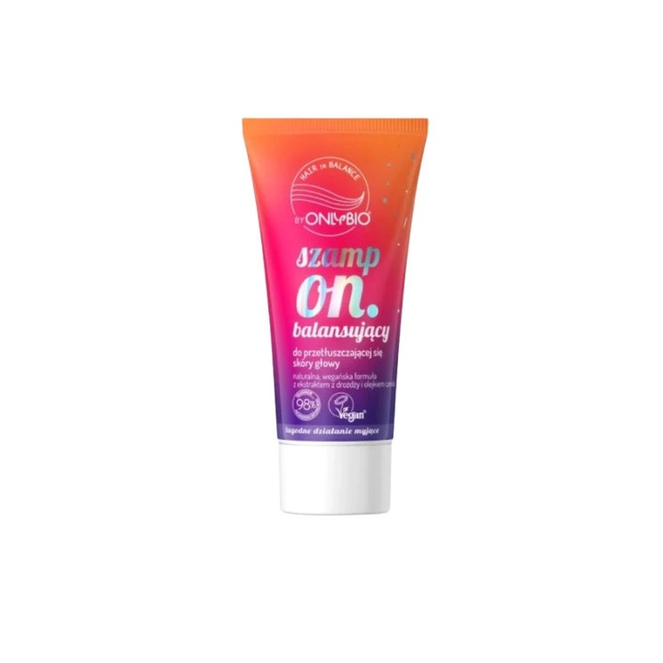 ONLYBIO Hair in Balance Szampon do włosów balansujący do przetłuszczającej się skóry głowy Travel Size 50 ml