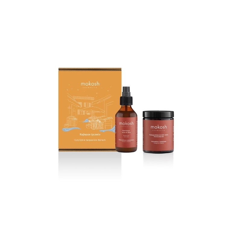 Mokosh Sicilian Market Ballaro Gift Set: Hand Lotion + Bronzing Body and Face Lotion