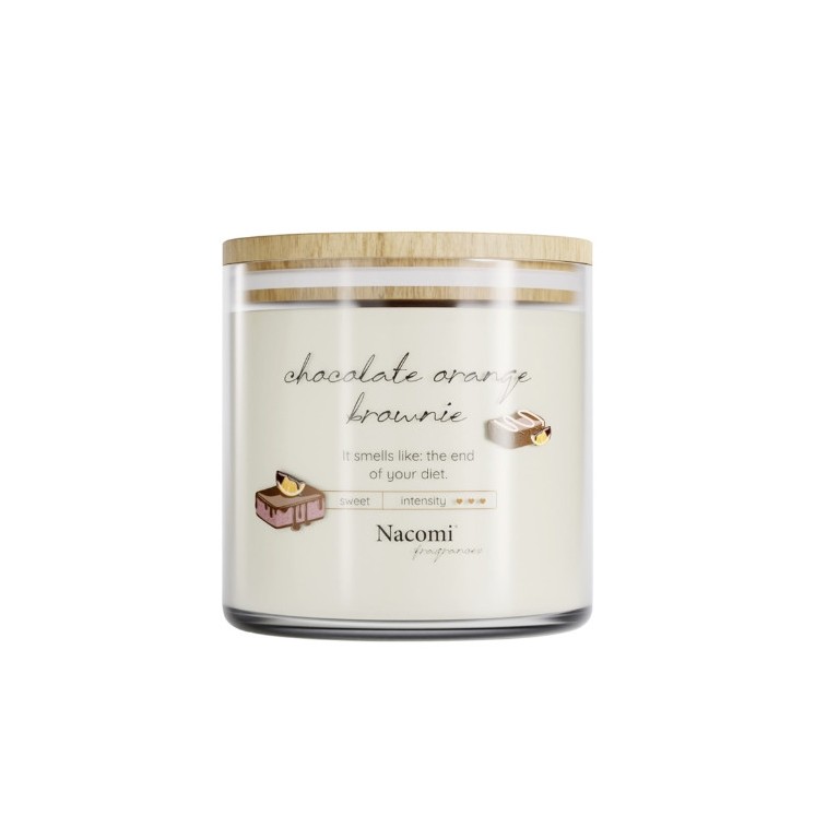 Nacomi Świeca sojowa Chocolate orange brownie 450 g