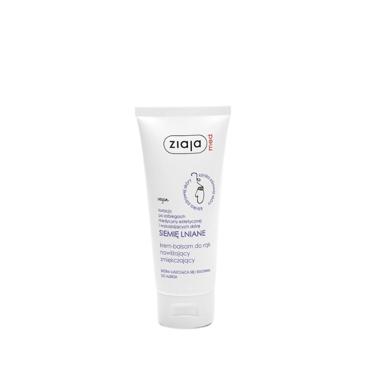 Ziaja Med Siemię Lniane Krem-balsam do rąk nawilżająco-zmiękczający 100 ml