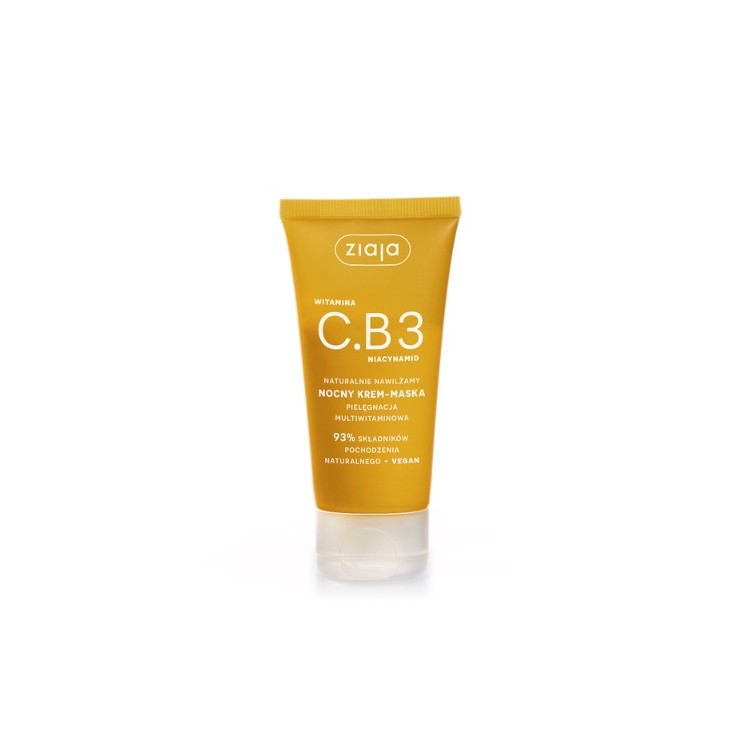 Ziaja Witamina C.B3 Niacynamid nocny Krem-maska do twarzy 50 ml