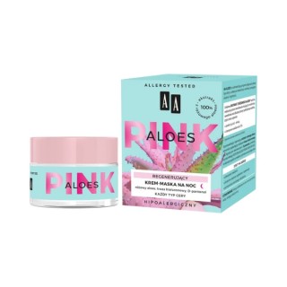 AA Aloes Pink відновлююча нічна крем-маска для обличчя 50 мл