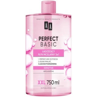 AA Perfect Basic verzachtende micellaire vloeistof 3in1 Sensitive 750 ml AA Perfect Basic verzachtende micellaire vloeistof 3in1 Sensitive 750 ml