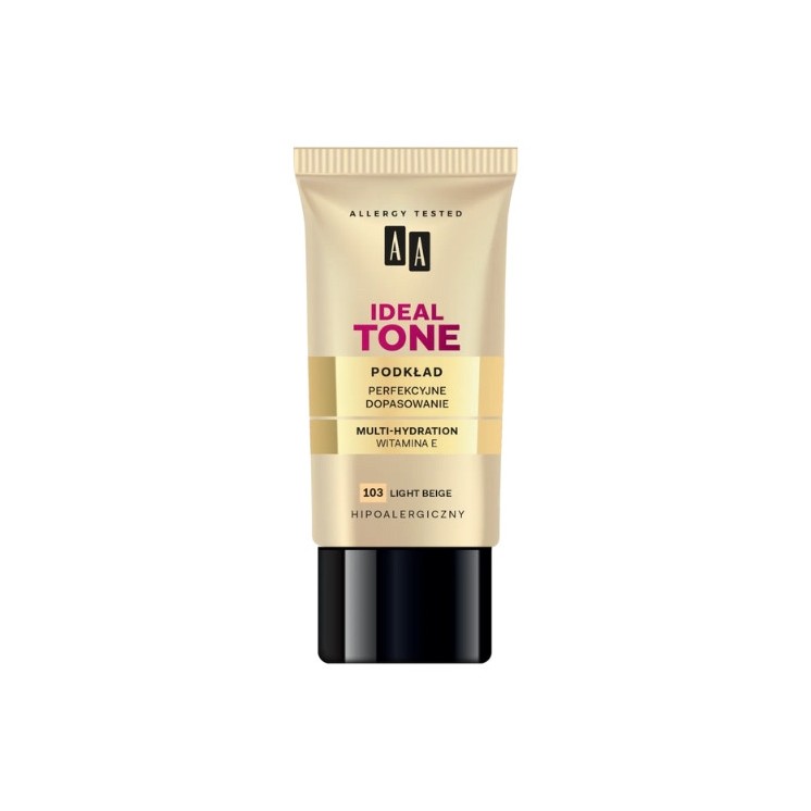 AA Make Up Ideal Tone Podkład perfekcyjne dopasowanie /103/ Light Beige 30 ml