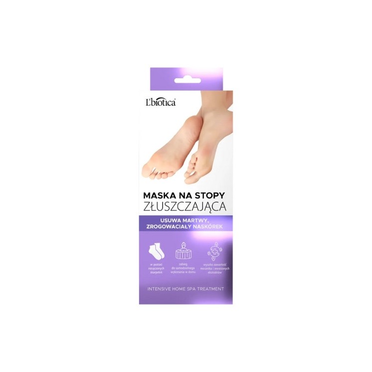 L'biotica exfoliating foot mask 1 pair