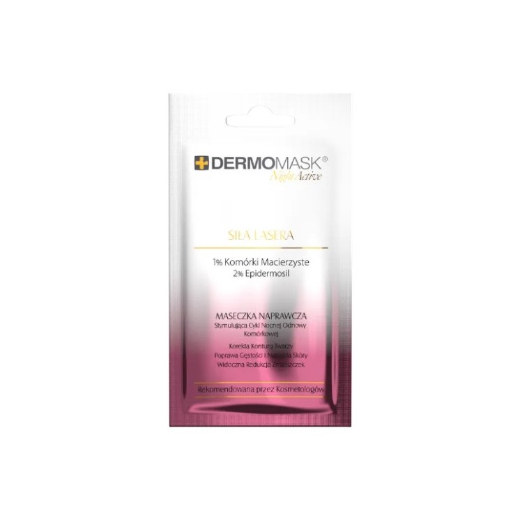 L'biotica Dermomask Night Acitve Maseczka do twarzy naprawcza Siła Lasera 12 ml
