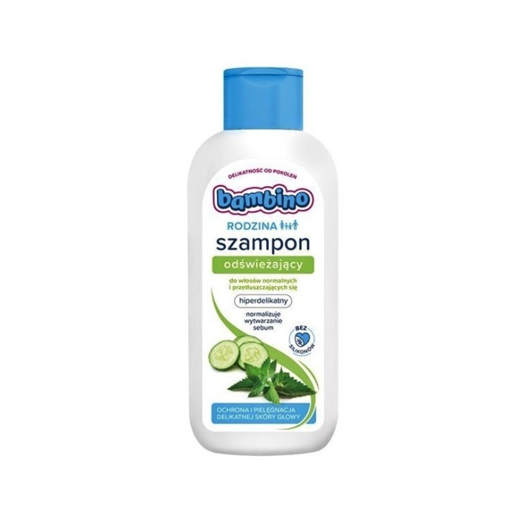 Bambino Rodzina odświeżający Szampon do włosów normalnych i przetłuszczających się 400 ml
