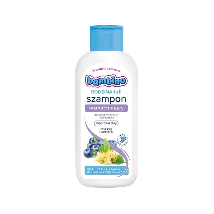 Bambino Rodzina wzmacniający Szampon do włosów cienkich i delikatnych 400 ml