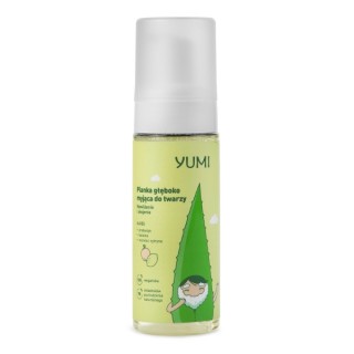 Yumi Foam diepreinigende gezichtsverhelderende en hydraterende citroen en abrikoos 180 ml Yumi Foam diepreinigende gezichtsverhelderende en hydraterende citroen en abrikoos 180 ml