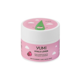 Yumi Hyalu Lover Cream - інтенсивно зволожуючий sorbet для обличчя Малина-Гранат 50 мл