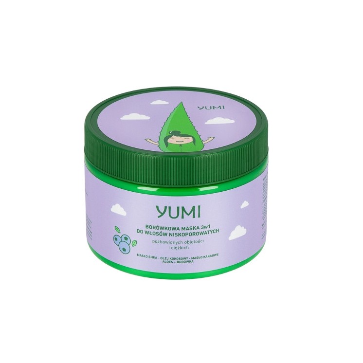 Yumi Blueberry Mask voor laag poreus haar 300 ml