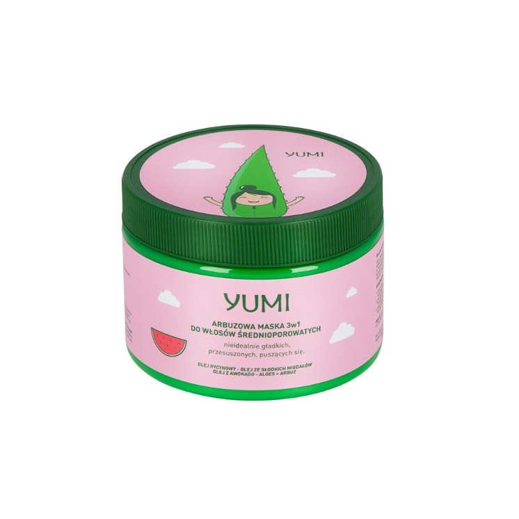 Yumi Watermeloen Masker voor medium poreus haar 300 ml