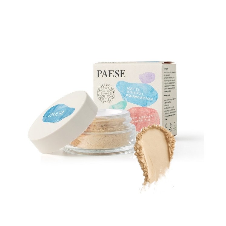 Paese Minerals matujący Podkład kryjący /100N/ Light Beige 7 g(31-05-2025)