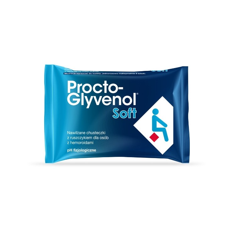 Procto-Glyvenol Chusteczki nawilżające Soft 30 sztuk
