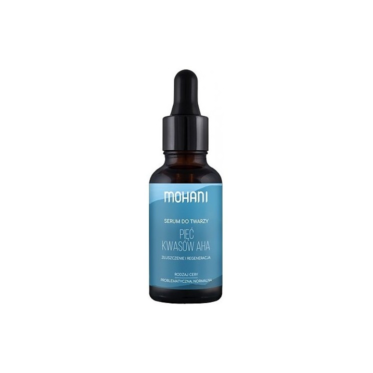 Mohani regenerująco-złuszczające Serum do twarzy Pięc Kwasów AHA 30 ml