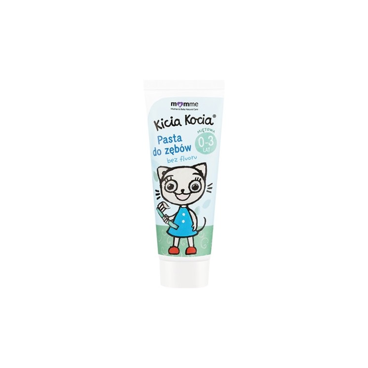 Momme Mother & Baby Natural Care Kicia Kocia Зубна паста без фтору 0-3 роки М'ята 50 мл