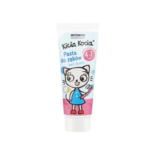 Momme Mother & Baby Natural Care Kitty Cat Tandpasta met Fluoride 4-7 Jaar Kauwgom 50ml