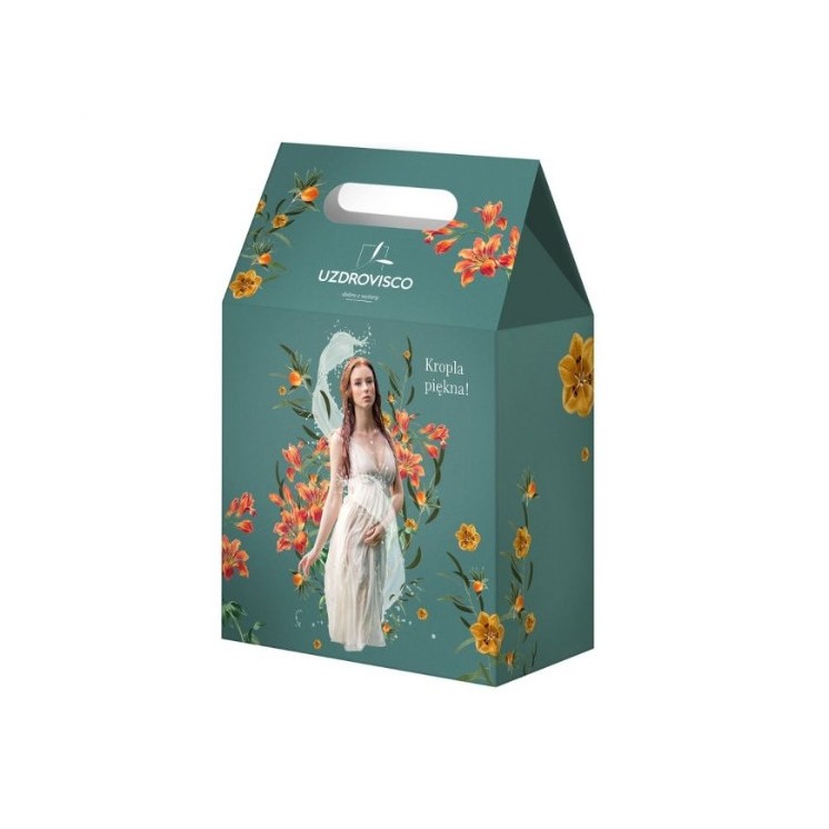 Набір Uzdrovisco Краплина краси! Обліпиховий зволожуючий крем 50 мл + безбавовна активна Тонік-есенція 150 мл