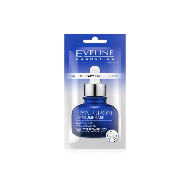 Eveline Face Therapy Professional Maska-ampułka do twarzy z kwasem hialuronowym 8 ml