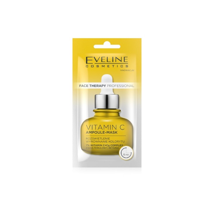 Eveline Face Therapy Professional Maska-ampułka do twarzy z Witaminą C 8 ml