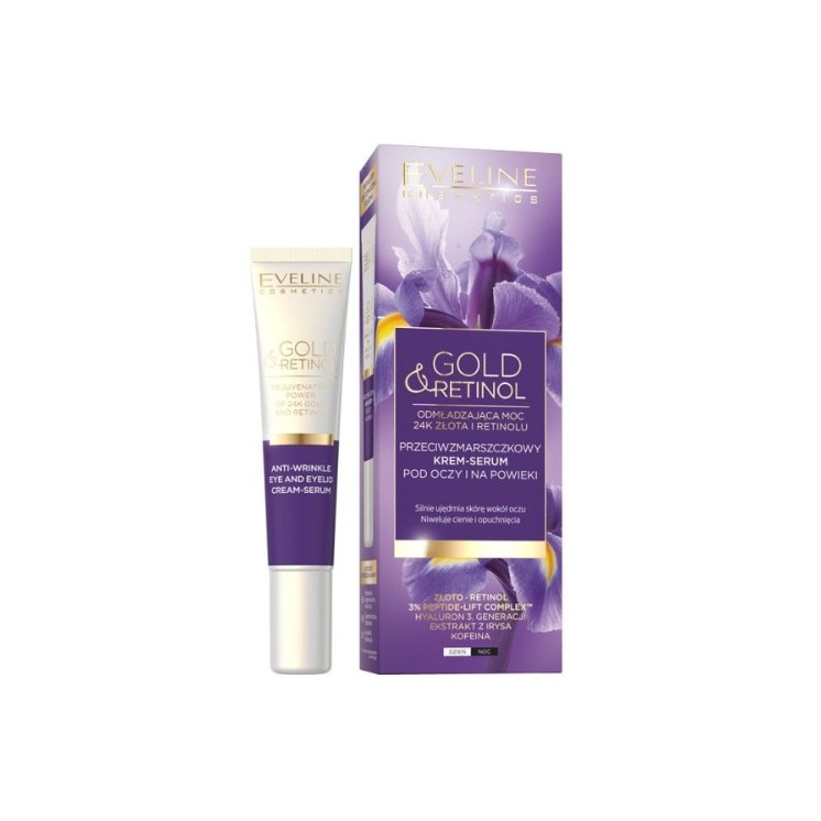 Eveline Gold & Retinol anti-rimpel oog- en ooglidcrème- serum 20 ml