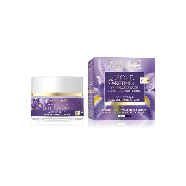 Eveline Gold&Retinol 40+ regeneracyjny Krem do twarzy przeciwzmarszczkowy 50 ml