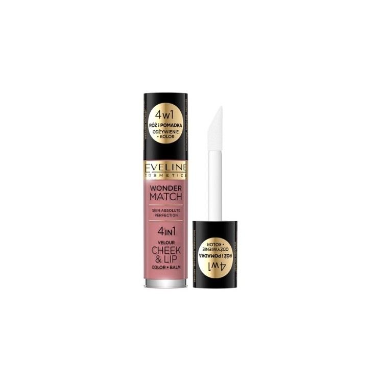 Eveline Wonder Match Róż i pomadka w płynie /02/ 4,5 ml