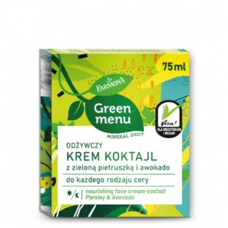 Farmona Green Menu Face cream with green parsley and avocado 75 ml Farmona Green Menu Face cream with green parsley and avocado 75 ml