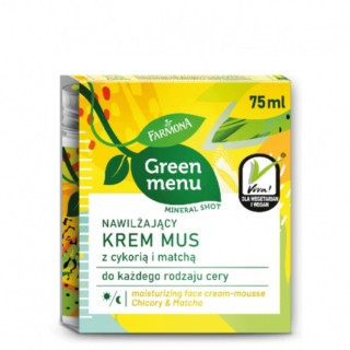 Farmona Green Menu nawilżający Krem do twarzy z cykorią i matchą 75 ml Farmona Green Menu nawilżający Krem do twarzy z cykorią i matchą 75 ml
