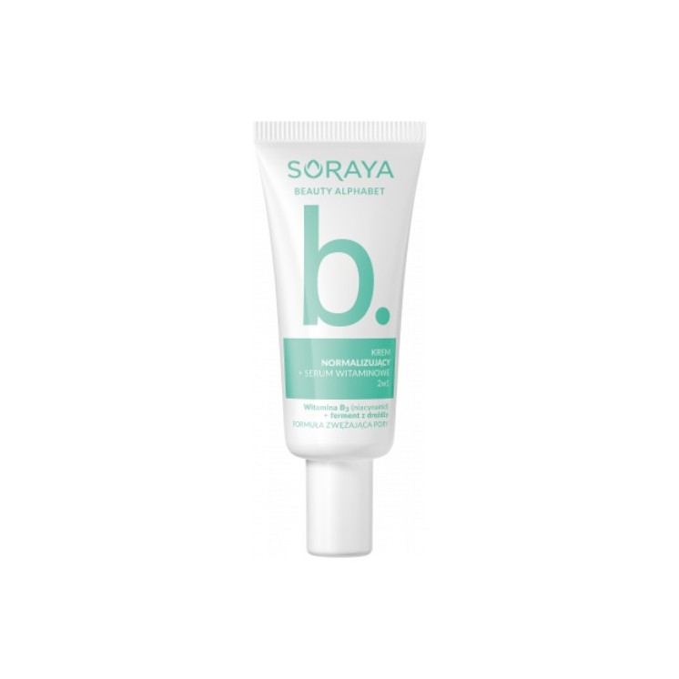 Soraya Beauty Alphabet B Krem do twarzy + Serum witaminowe 2w1 30 ml