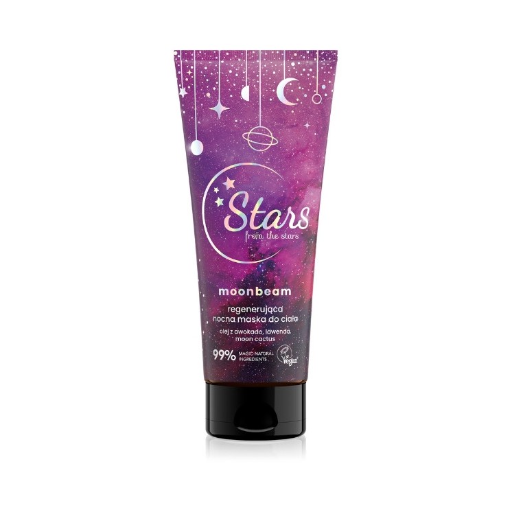 Stars from The Stars Moonbeam regenerująca nocna Maska do ciała 200 ml