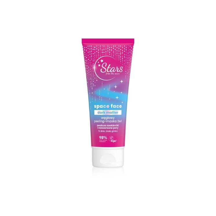 Stars from The Stars Space Face Dark Matter węglowy Peeling maska 2w1 75 ml