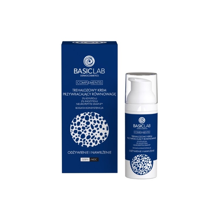 BasicLab Complementis Trehalose Face Cream Rebalancing 3% Xylitol with a Rich Consistency 50 ml