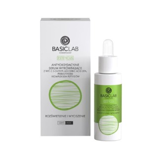 Антиоксидантна балансуюча Serum для обличчя BasicLab Esteticus з 20% вітаміну С 30 мл