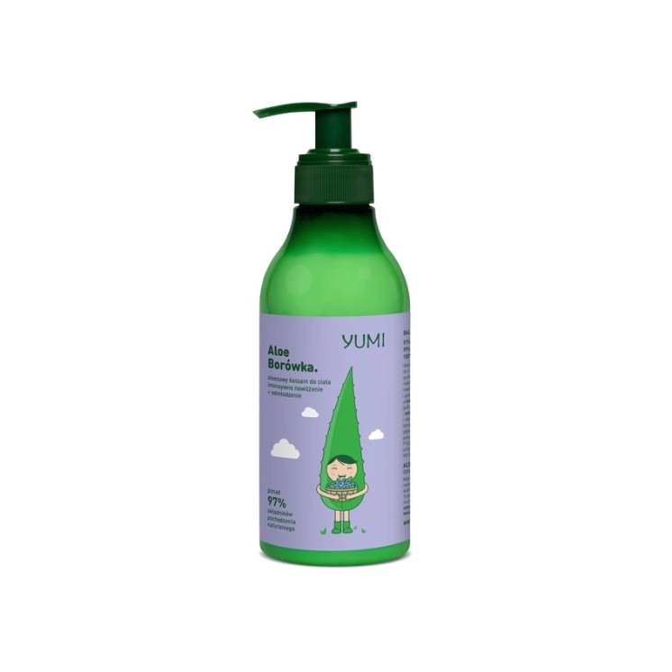 Yumi aloesowy Balsam do ciała intensywnie nawilżający Borówka 300 ml