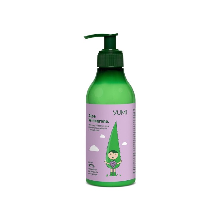 Yumi aloesowy Balsam do ciała intensywnie nawilżający Winogrono 300 ml