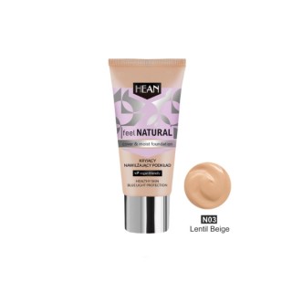 Hean Feel Natural Covering and moisturizing foundation /03/ Lentil Beige 30 ml Hean Feel Natural Covering and moisturizing foundation /03/ Lentil Beige 30 ml
