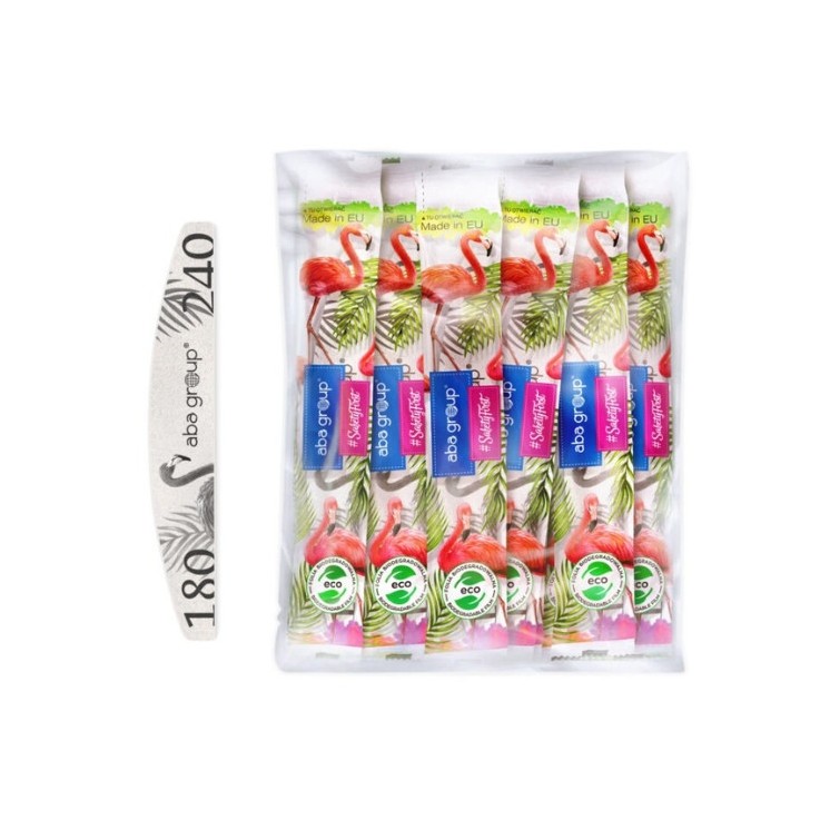 Aba Group Safe Package Пилка для нігтів Half-moon Standard Flaming 180/240 25 шт.