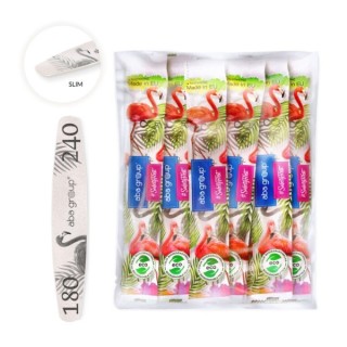 Aba Group Safe Package Пилка для нігтів пряма Slim Flaming 180/240 25 шт