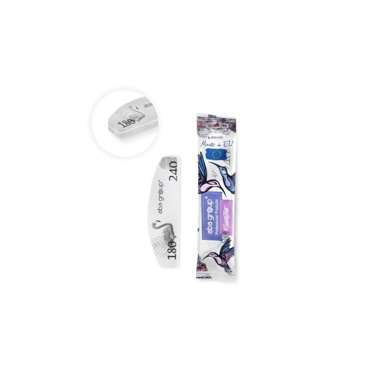 Aba Group Safe Package Sweet Полірувальник для нігтів Mini Crescent Flaming 180/240 1 шт.